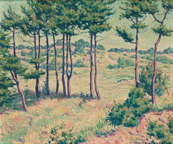 CHARLES MACLELLAN Western Landscape with Trees.